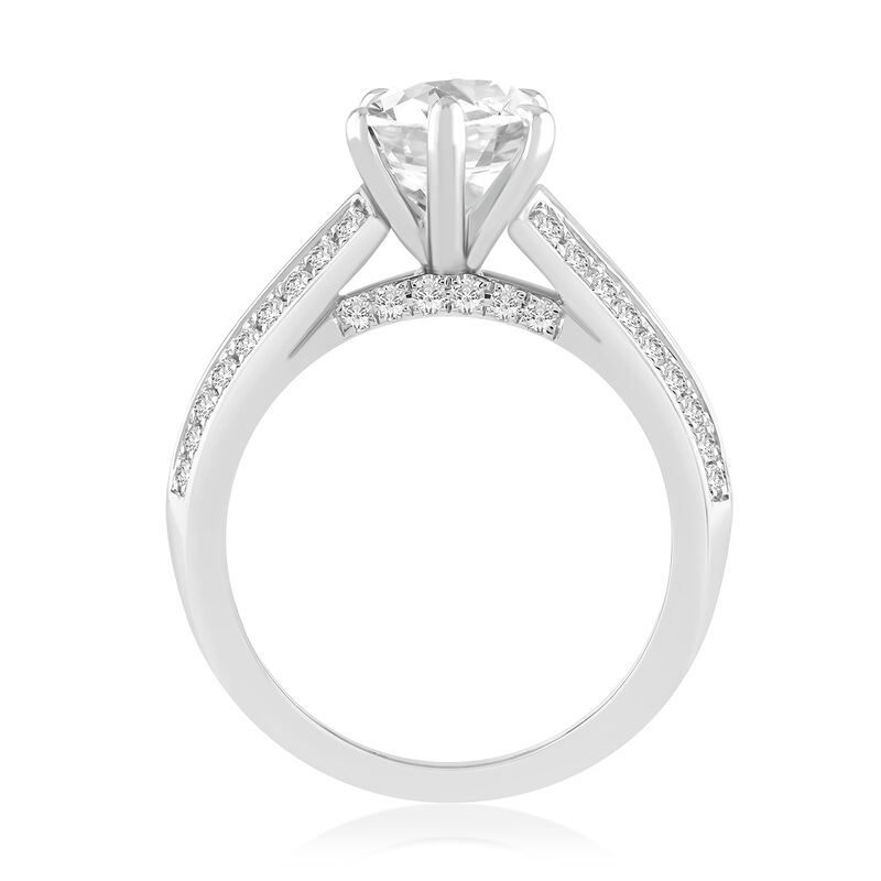 Lexington Marquise-Cut Lab Grown 3.9ctw. Diamond Multi-Row Engagement Ring in 14k White Gold image number null
